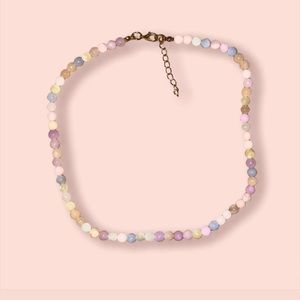 Pastel beaded necklace